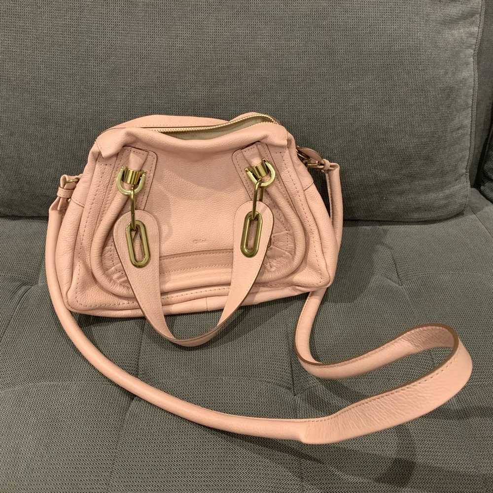 NEW Chloe Paraty Satchel Small, Anemone (Pink)